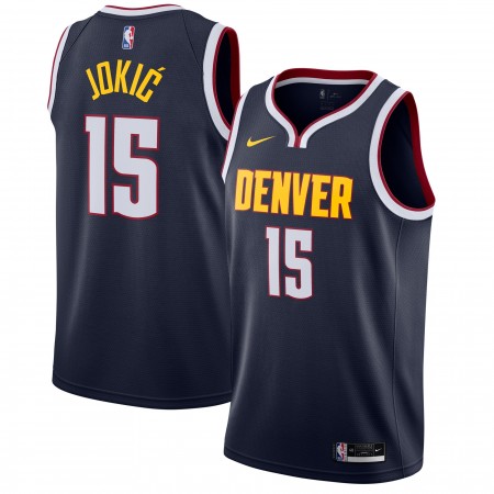 Maillot Basket Denver Nuggets Nikola Jokic 15 2020-21 Nike Icon Edition Swingman - Homme